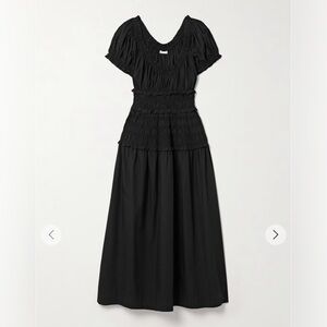 Doen Leanne black midi dress
